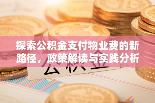 桐乡探索公积金支付物业费的新路径，政策解读与实践分析