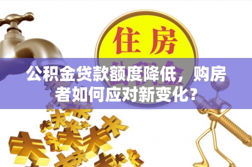 桐乡公积金贷款额度降低，购房者如何应对新变化？