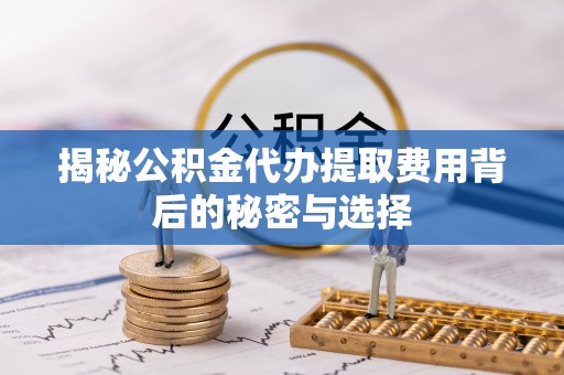 桐乡揭秘公积金代办提取费用背后的秘密与选择