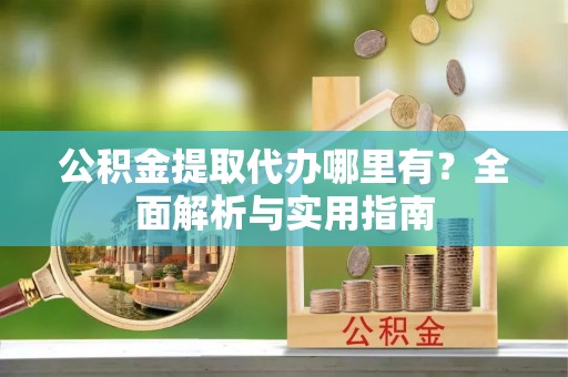 桐乡公积金提取代办哪里有？全面解析与实用指南