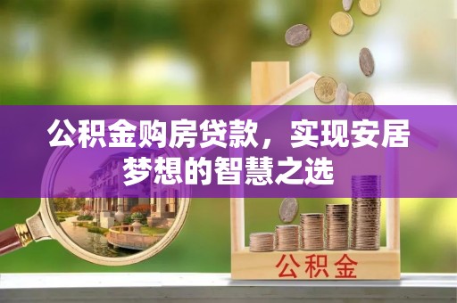 桐乡公积金购房贷款，实现安居梦想的智慧之选