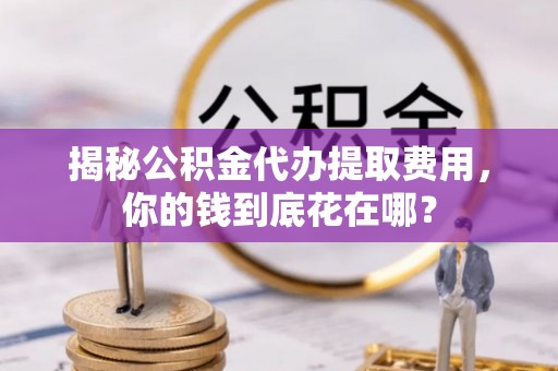 桐乡揭秘公积金代办提取费用，你的钱到底花在哪？