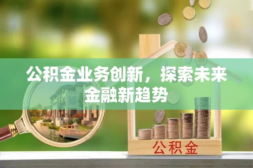 桐乡公积金业务创新，探索未来金融新趋势