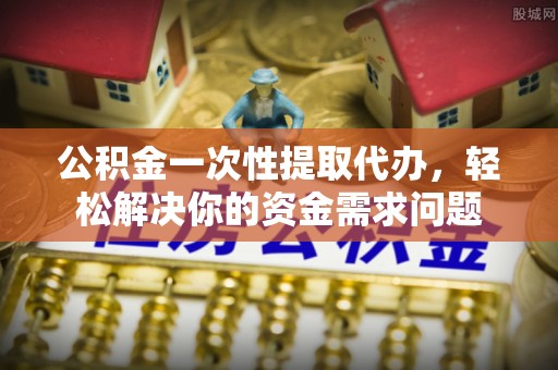 桐乡公积金一次性提取代办，轻松解决你的资金需求问题