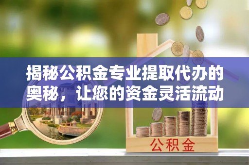 桐乡揭秘公积金专业提取代办的奥秘，让您的资金灵活流动