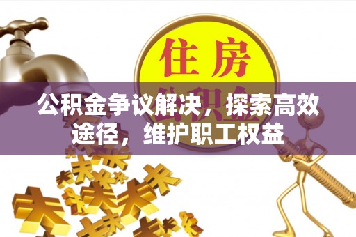 桐乡公积金争议解决，探索高效途径，维护职工权益
