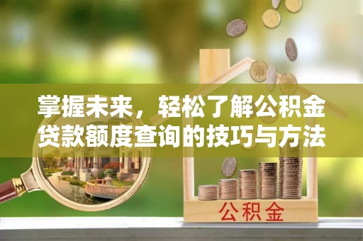 桐乡掌握未来，轻松了解公积金贷款额度查询的技巧与方法