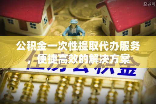 桐乡公积金一次性提取代办服务，便捷高效的解决方案